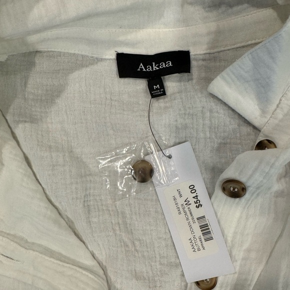 AAKAA button down romper nwt - Picture 3 of 5
